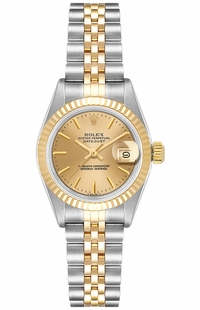 Rolex Lady-Datejust 26 Champagne Dial Women's Watch 69173